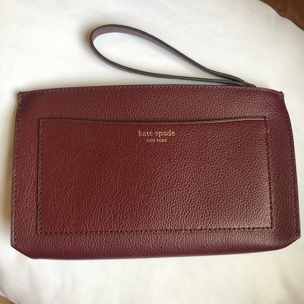 Kate Spade purple/burgundy wristlet